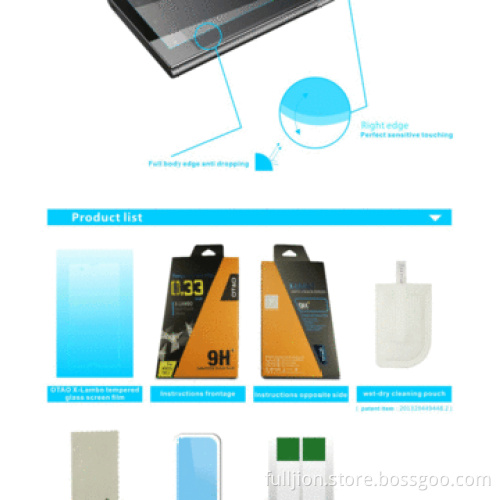 Anti-crack 0.33mm right angle tempered glass screen for Xiaomi Mi3